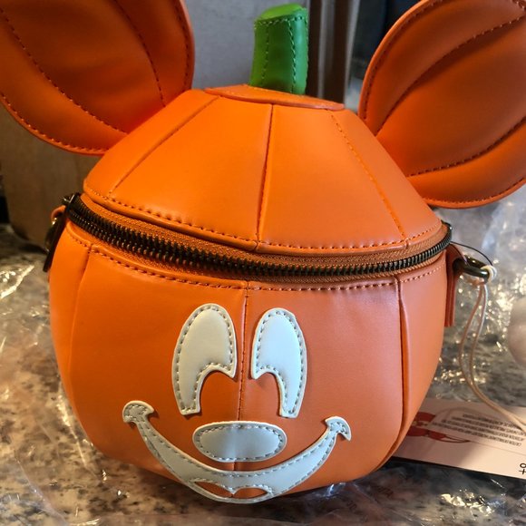 Loungefly Disney Mickey-O-Lantern Crossbody READ DESCRIPTION - Picture 6 of 12